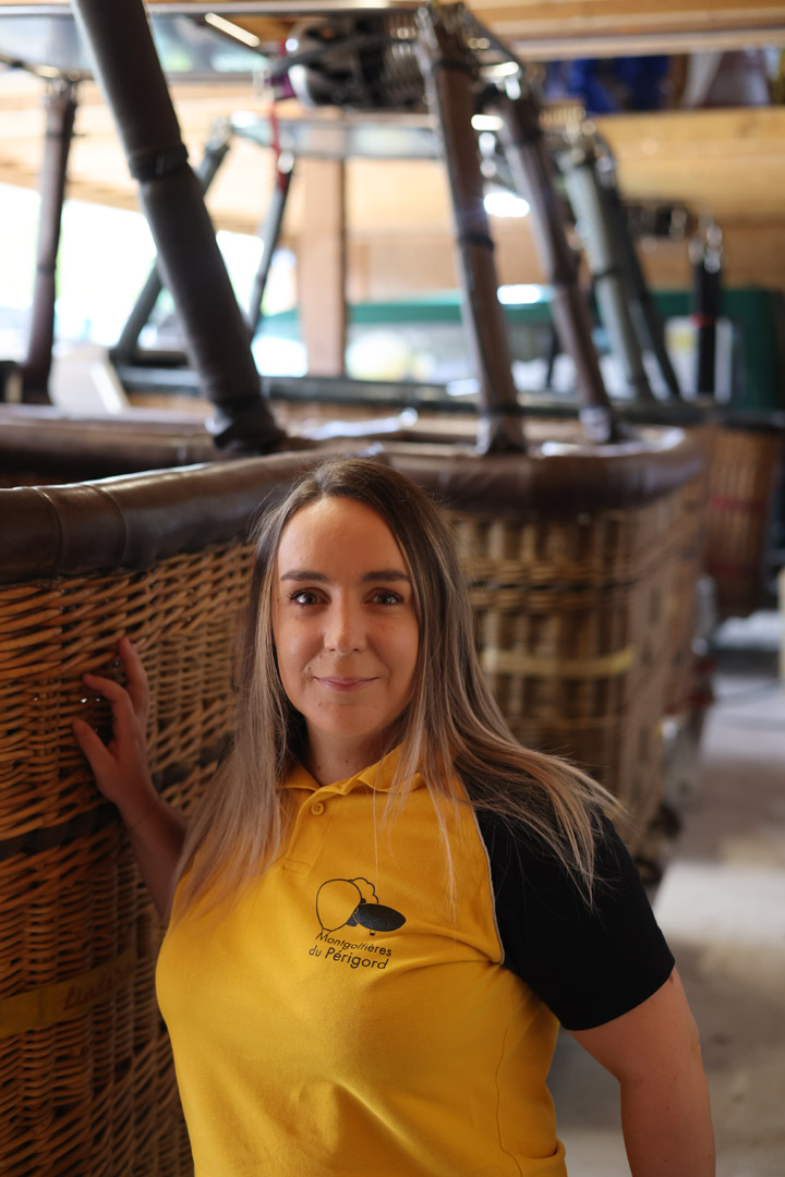 léa daeye directrice commerciale equipe montgolfieres du perigord compagnie vol ballon dordogne